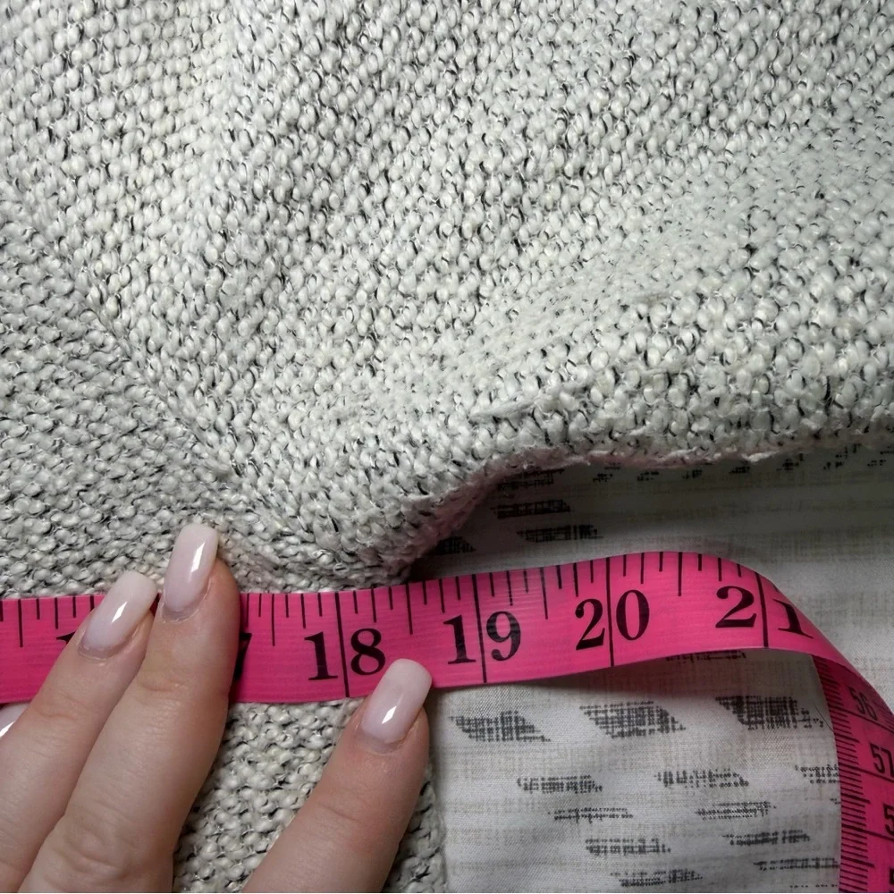 Topshop Women Grey salt pepper Textured Knit Blazer Cardigan Jacket Size US 4 - Picture 8 of 9